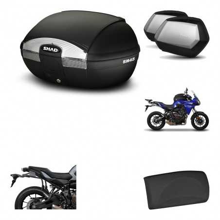 SHAD Maletas laterales + baul trasero herraje montaje respaldo de pasajero 3p SH45 SH 45 SC SH35 PREMIUM KIT-192234