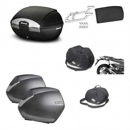 Lateral cases + back trunk + big top fitting + accessories + 3p hardware  SH45 S
