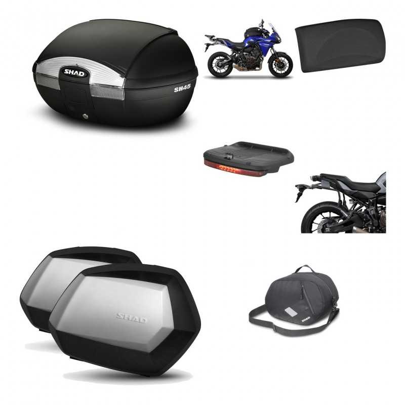 SHAD Maletas laterales + baul trasero herraje montaje accesorios 3p SH45 SH 45 SC SH35 PREMIUM KIT-192239