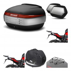 SHAD Maletas laterales + baul trasero herraje montaje accesorios 3p SH50 SH 50 SC SH35 PREMIUM KIT-192390