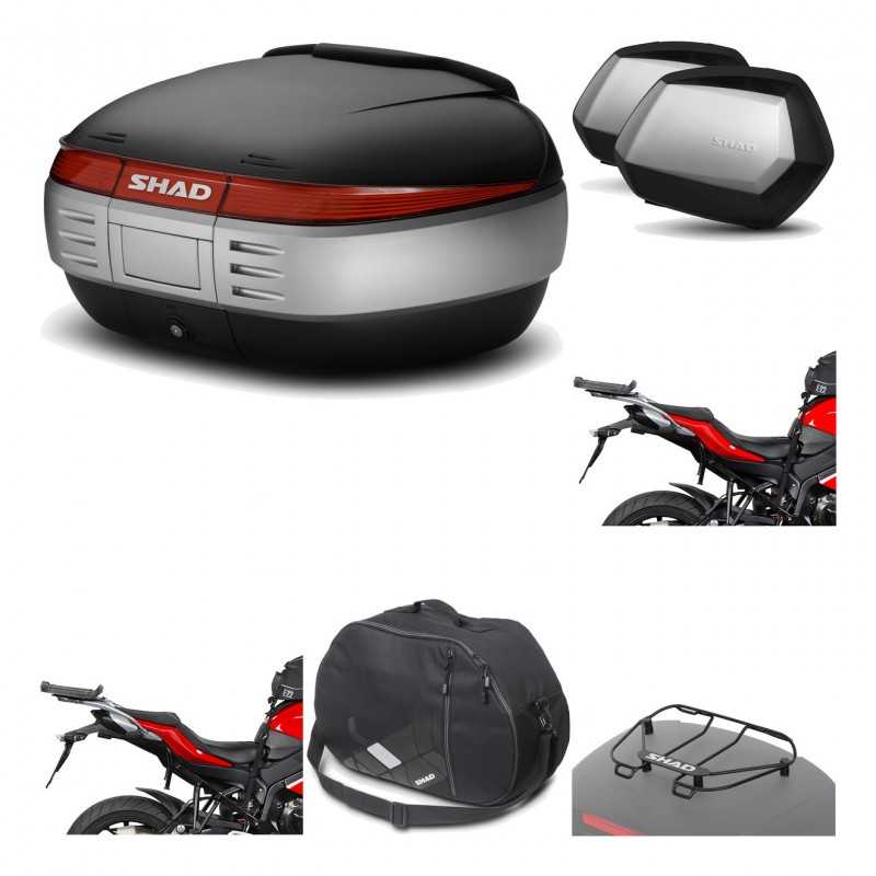 SHAD Maletas laterales + baul trasero herraje montaje accesorios 3p SH50 SH 50 SC SH35 PREMIUM KIT-192390