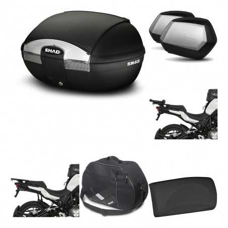 SHAD Maletas laterales + baul trasero herraje montaje accesorios 3p SH45 SH 45 SC SH35 PREMIUM KIT-192294