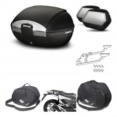 SHAD Maletas laterales + baul trasero herraje montaje accesorios 3p SH45 SH 45 SC SH35 PREMIUM KIT-192143