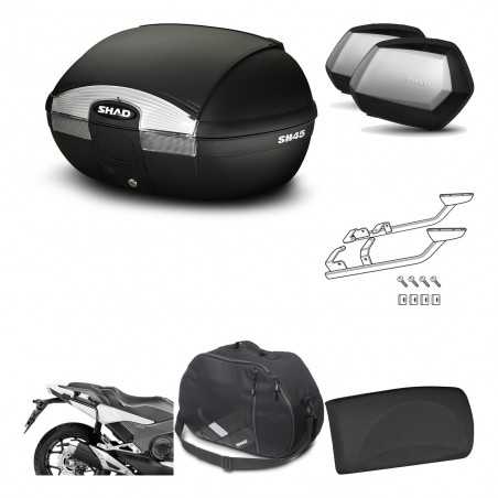 SHAD Maletas laterales + baul trasero herraje montaje accesorios 3p SH45 SH 45 SC SH35 PREMIUM KIT-192192