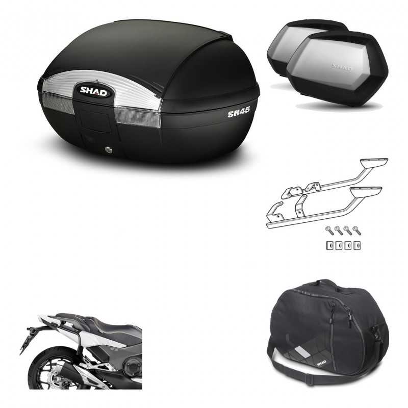 Lateral cases + back trunk + big top fitting + internal bag + 3p hardware  SH45 