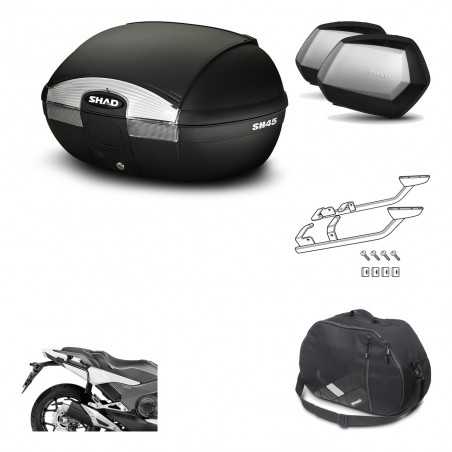 Lateral cases + back trunk + big top fitting + internal bag + 3p hardware SH45