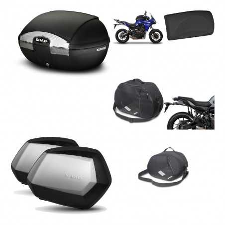 SHAD Maletas laterales + baul trasero herraje montaje accesorios 3p SH45 SH 45 SC SH35 PREMIUM KIT-192245