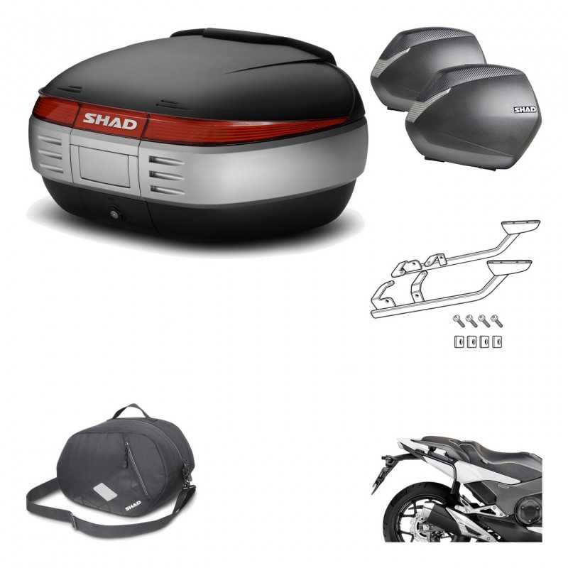 SHAD Maletas laterales + baul trasero herraje montaje 3p bolsa interna SH50 SH 50 SH36 36 KIT-192595