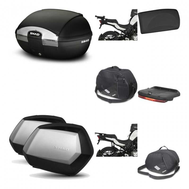 Lateral cases + back trunk + big top fitting + accessories + 3p hardware  SH45 S