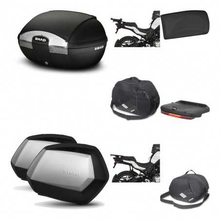SHAD Maletas laterales + baul trasero herraje montaje accesorios 3p SH45 SH 45 SC SH35 PREMIUM KIT-192299