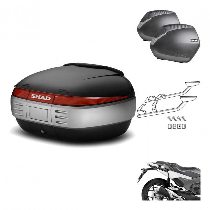 SHAD Maletas laterales + baul trasero herraje montaje 3p SH50 SH 50 SH36 36 KIT-192596