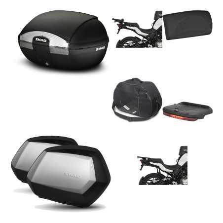 SHAD Maletas laterales + baul trasero herraje montaje accesorios 3p SH45 SH 45 SC SH35 PREMIUM KIT-192300