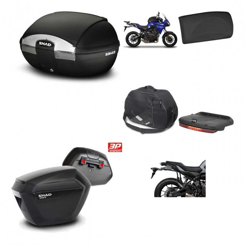 Lateral cases + back trunk + big top fitting + accessories + 3p hardware  SH45 S