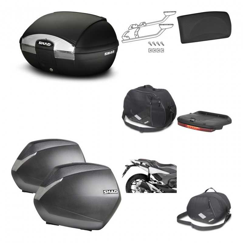 SHAD Maletas laterales + baul trasero herraje montaje accesorios 3p SH45 SH 45 SH36 36 KIT-192199