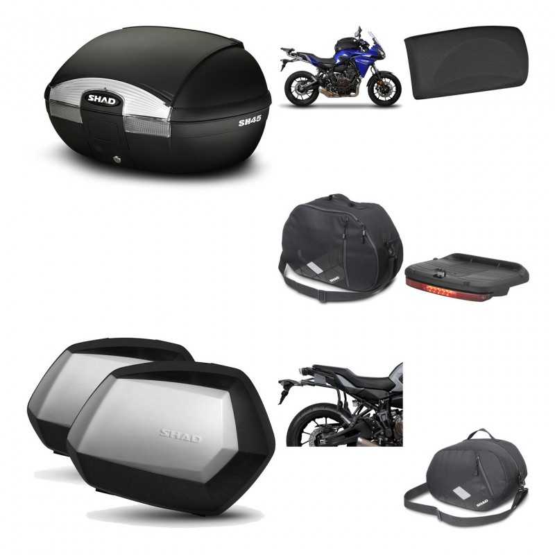SHAD Maletas laterales + baul trasero herraje montaje accesorios 3p SH45 SH 45 SC SH35 PREMIUM KIT-192251