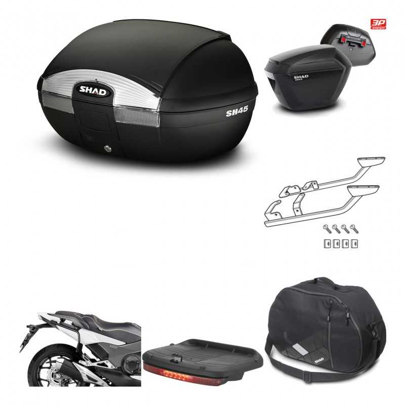 Lateral cases + back trunk + big top fitting + accessories + 3p hardware  SH45 S