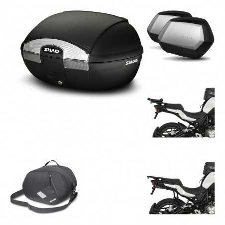 SHAD Maletas laterales + baul trasero herraje montaje 3p bolsa interna SH45 SH 45 SC SH35 PREMIUM KIT-192257