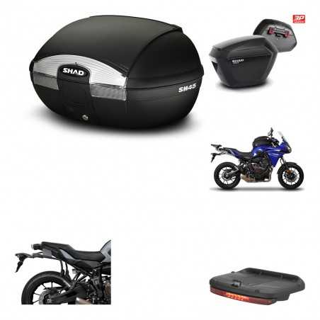 SHAD Maletas laterales + baul trasero herraje montaje luz de freno 3p SH45 SH 45 SH23 KIT-192213