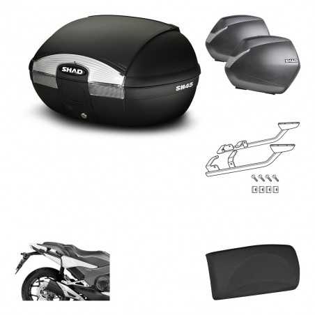 SHAD Maletas laterales + baul trasero herraje montaje respaldo de pasajero 3p SH45 SH 45 SH36 36 KIT-192164