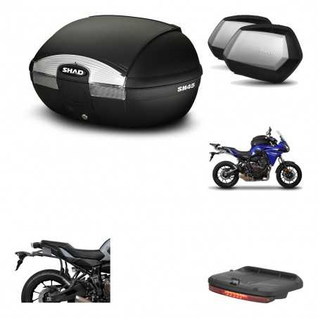 SHAD Maletas laterales + baul trasero herraje montaje luz de freno 3p SH45 SH 45 SC SH35 PREMIUM KIT-192216