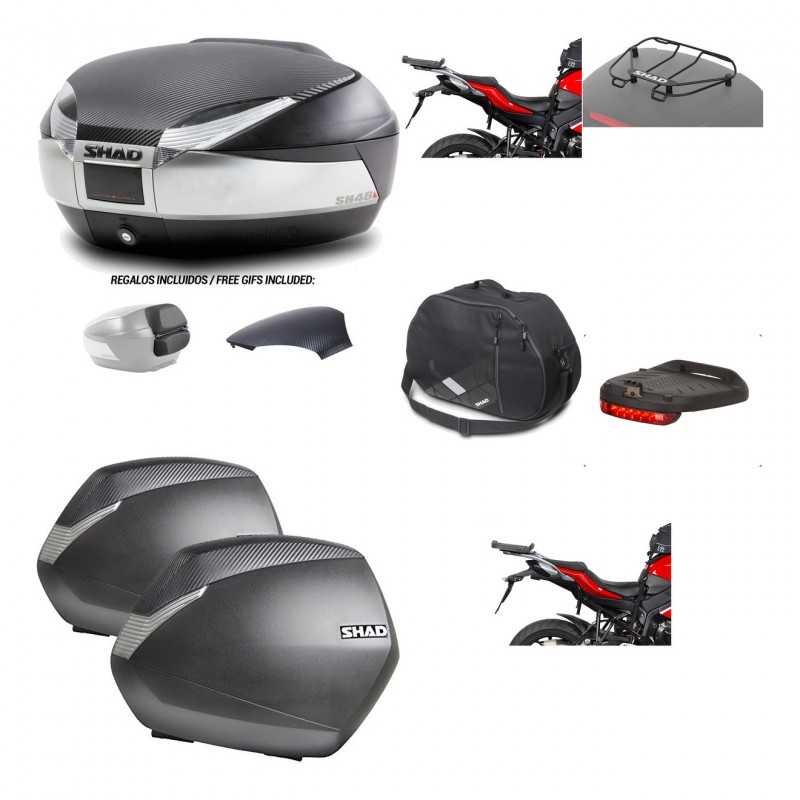 Lateral cases + back trunk + big top fitting + accessories + 3p hardware  SH48  