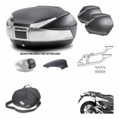 Lateral cases + back trunk + big top fitting + 3p hardware + internal bag  SH48 