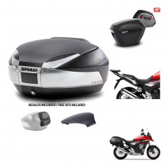 SHAD Maletas laterales + baul trasero herraje montaje 3p SH48 SH23 KIT-192975