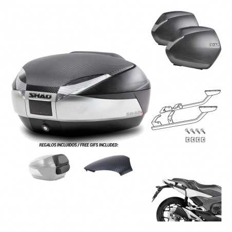 SHAD Maletas laterales + baul trasero herraje montaje 3p SH48 SH36 SH 36 KIT-193076