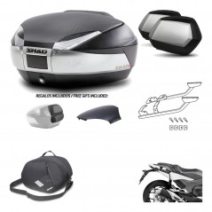 Lateral cases + back trunk + big top fitting + 3p hardware + internal bag  SH48 