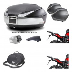 Lateral cases + back trunk + big top fitting + 3p hardware + internal bag  SH48 