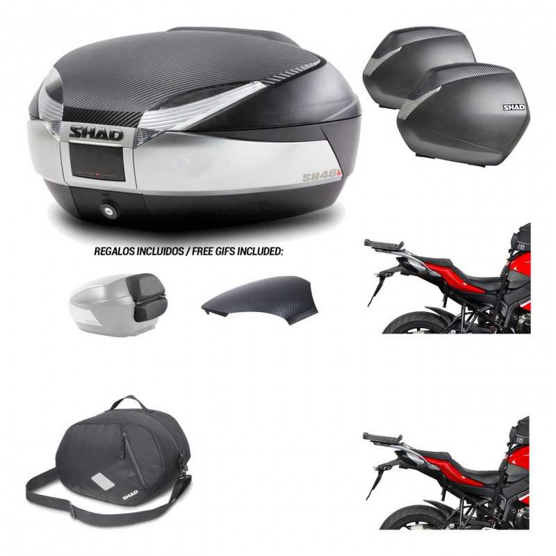 Lateral cases + back trunk + big top fitting + 3p hardware + internal bag  SH48 