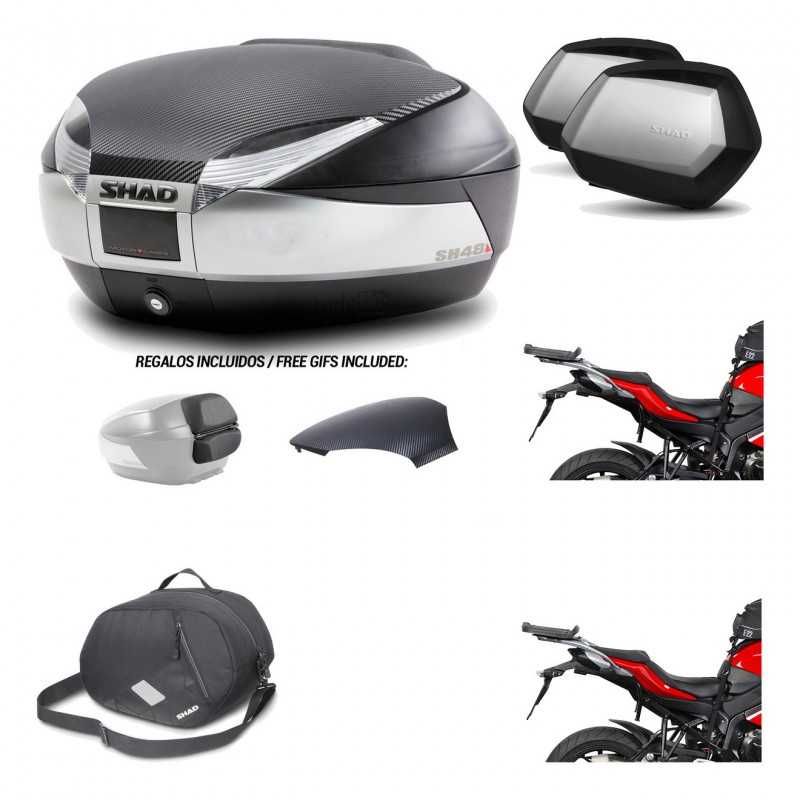 Lateral cases + back trunk + big top fitting + 3p hardware + internal bag  SH48 