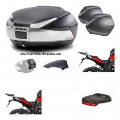 Lateral cases + back trunk + big top fitting + brake light + 3p hardware  SH48  