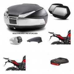 Lateral cases + back trunk + big top fitting + brake light + 3p hardware  SH48  