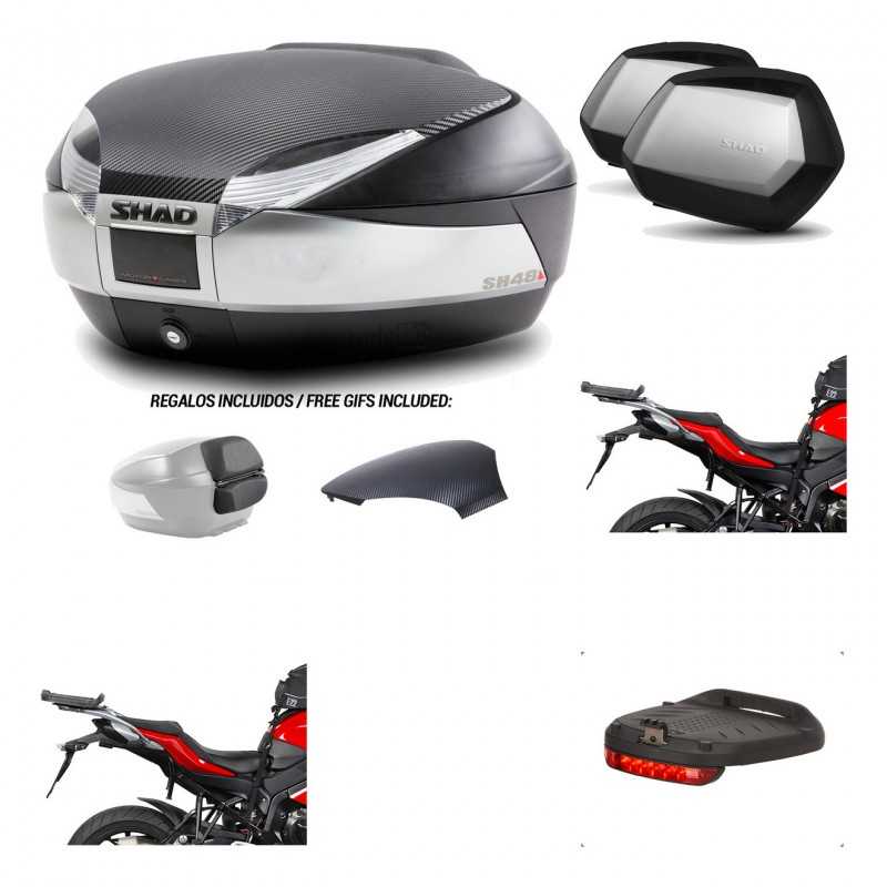 Lateral cases + back trunk + big top fitting + brake light + 3p hardware  SH48  