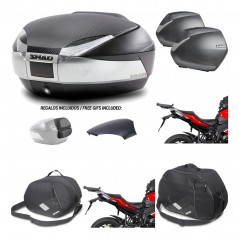 Lateral cases + back trunk + big top fitting + accessories + 3p hardware  SH48  