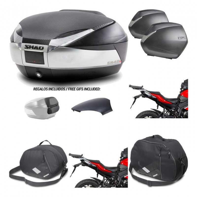 Lateral cases + back trunk + big top fitting + accessories + 3p hardware  SH48  