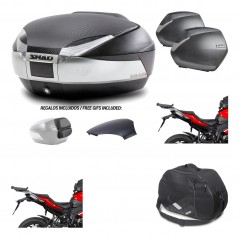 Lateral cases + back trunk + big top fitting + internal bag + 3p hardware  SH48 