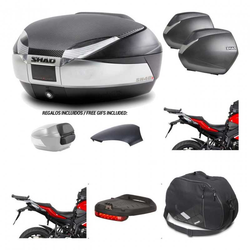 Lateral cases + back trunk + big top fitting + accessories + 3p hardware  SH48  