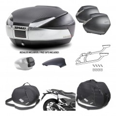 Lateral cases + back trunk + big top fitting + accessories + 3p hardware  SH48  