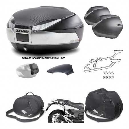 SHAD Maletas laterales + baul trasero herraje montaje accesorios 3p SH48 SH36 SH 36 KIT-193099