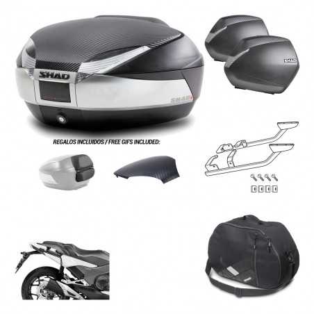 SHAD Maletas laterales + baul trasero herraje montaje bolsa interna 3p SH48 SH36 SH 36 KIT-193100