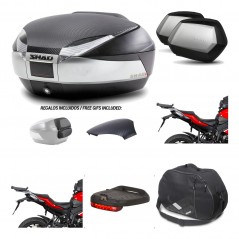 Lateral cases + back trunk + big top fitting + accessories + 3p hardware  SH48  