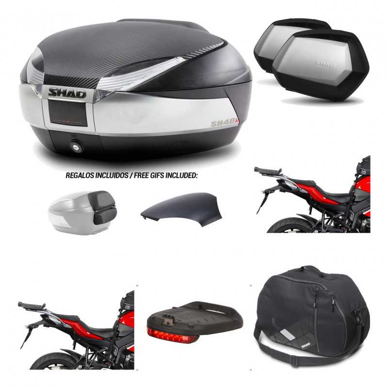 Lateral cases + back trunk + big top fitting + accessories + 3p hardware  SH48  