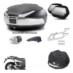 Lateral cases + back trunk + big top fitting + internal bag + 3p hardware  SH48 