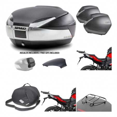 SHAD Maletas laterales + baul trasero herraje montaje accesorios 3p SH48 SH36 SH 36 KIT-192853
