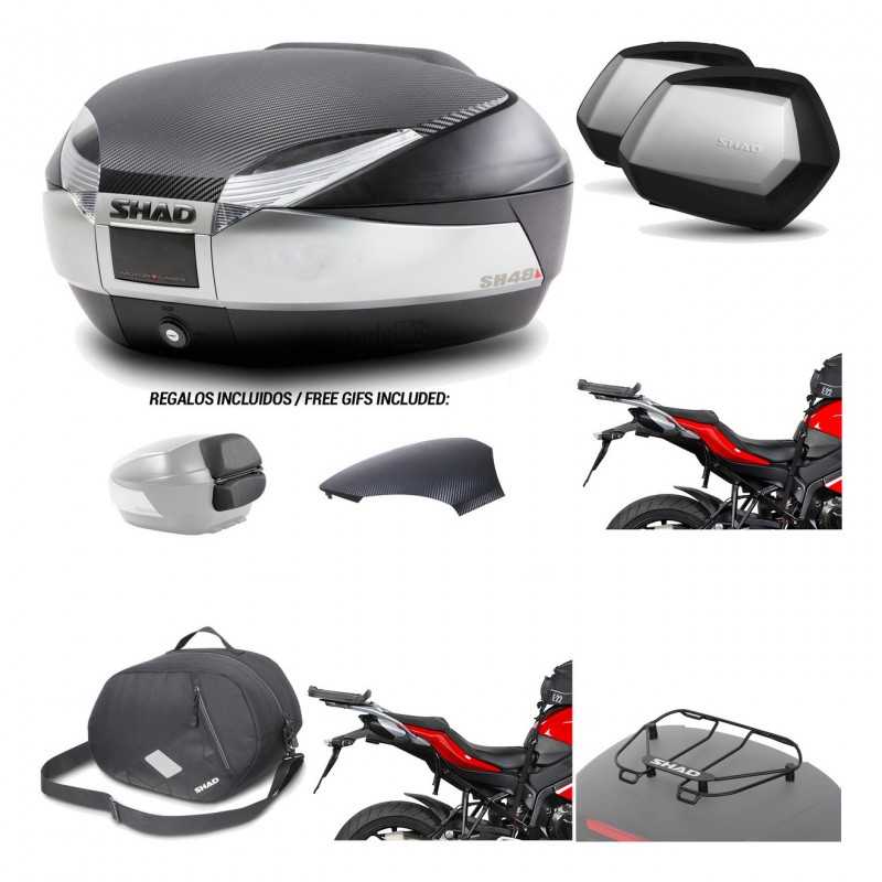 Lateral cases + back trunk + big top fitting + accessories + 3p hardware  SH48  