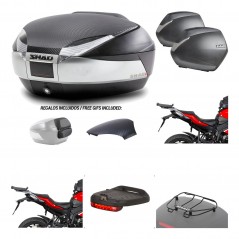Lateral cases + back trunk + big top fitting + accessories + 3p hardware  SH48  