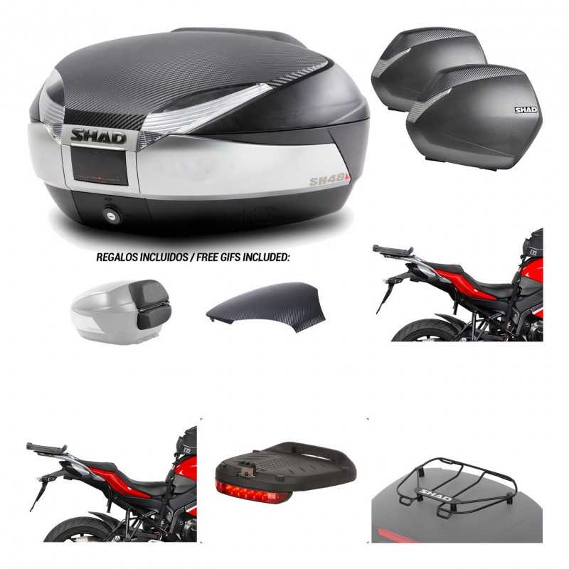 Lateral cases + back trunk + big top fitting + accessories + 3p hardware  SH48  