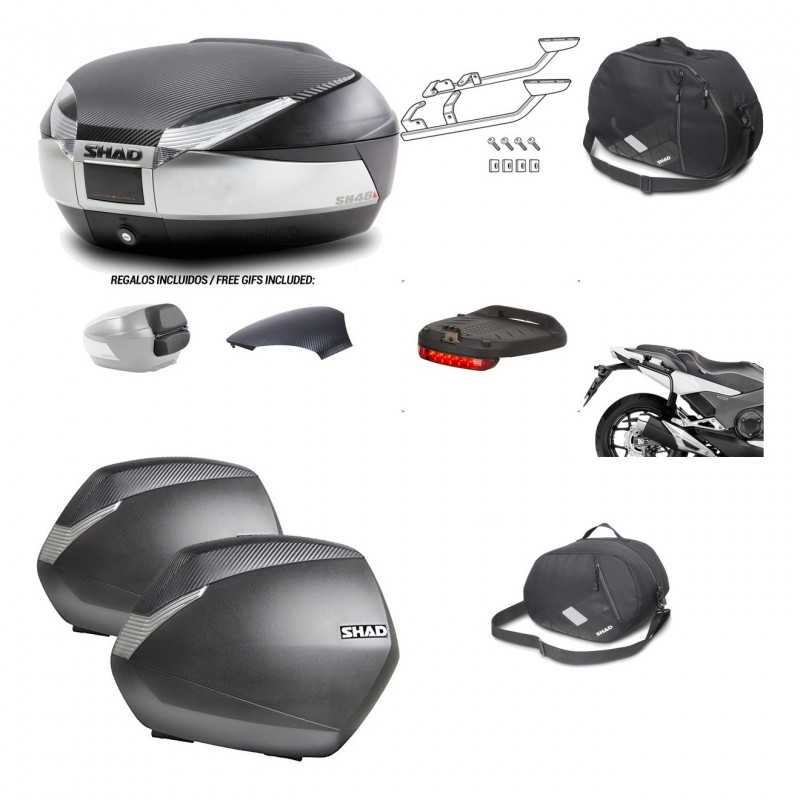 Lateral cases + back trunk + big top fitting + accessories + 3p hardware  SH48  